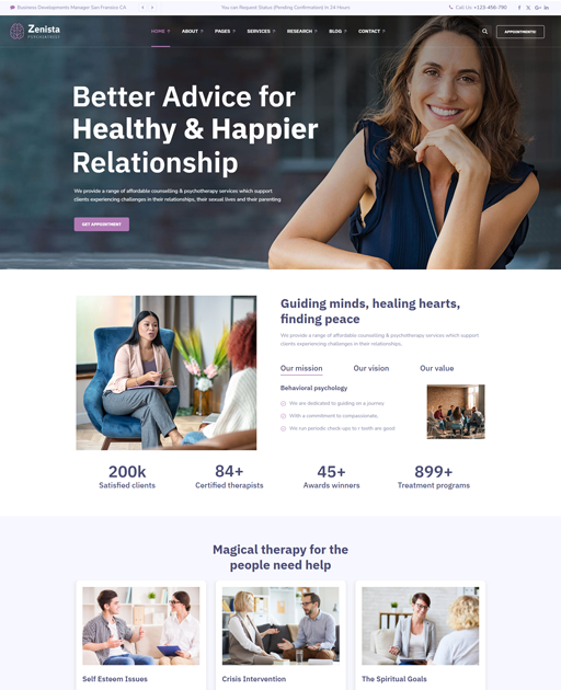 Stack Center Header